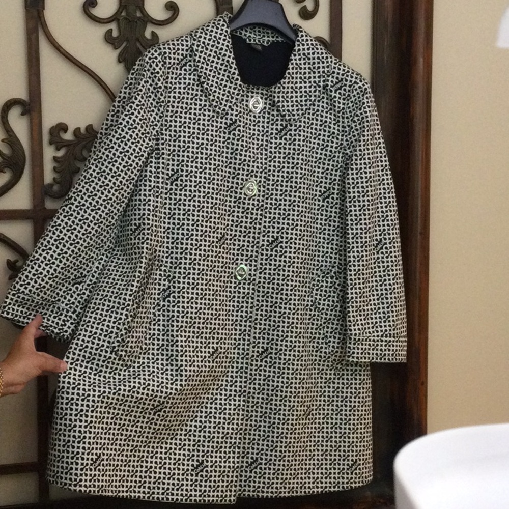 Elegant Monochrome Trench Coat